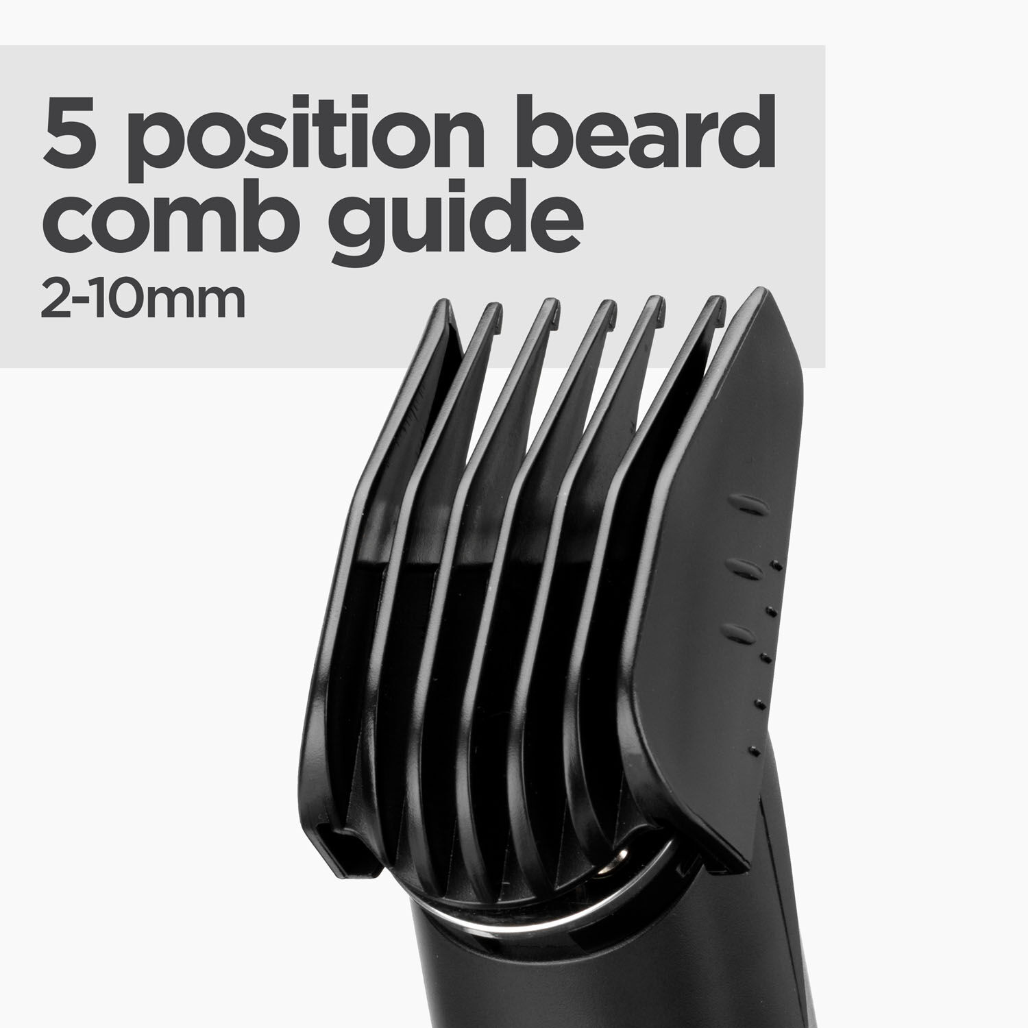 5 position beard comb guide (2-10mm)